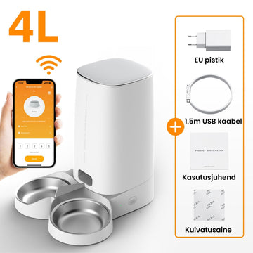 Automaatne lemmiklooma toidukauss 4L Wifi ROJECO kaubadkoju.ee